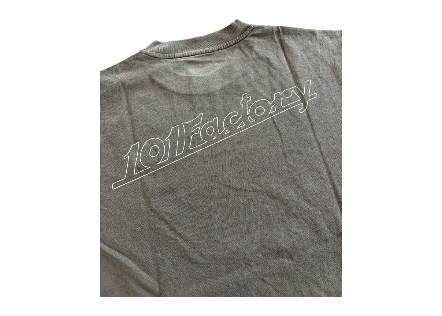 T-Shirt 1O1 Factory Grey Washed | Oversized 1O1 Factory Falan Parts