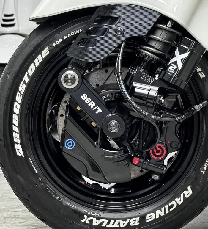 Race Duct-S6 CNC 1O1 Factory Black | Vespa ET2/ET4/LX/LXV/S/946/GTS/GTS Super/GTV/GT 60/GT/GT L 50-300cc 2T/4T 1O1 Factory Falan Parts