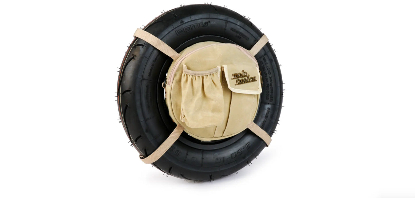 Bag for Spare Wheel MOTO NOSTRA Beige | Vespa 50/75/ 90/125/ 150/200 MOTO NOSTRA Falan Parts