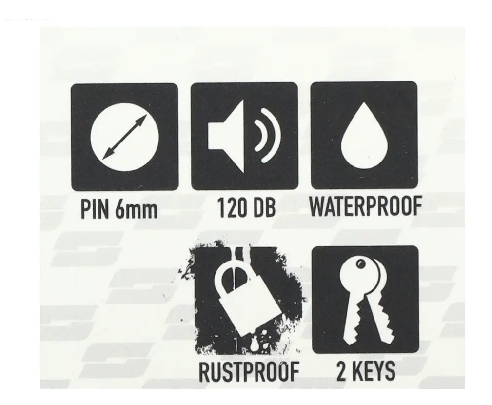 Brake Disc Lock Yellow SHAD With Alarm SHAD Falan Parts