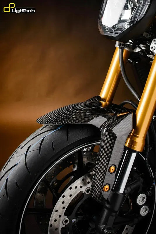 Carbon Fiber Mudguard LIGHTECH Front Glossy | Yamaha Mt-09 LIGHTECH Falan Parts