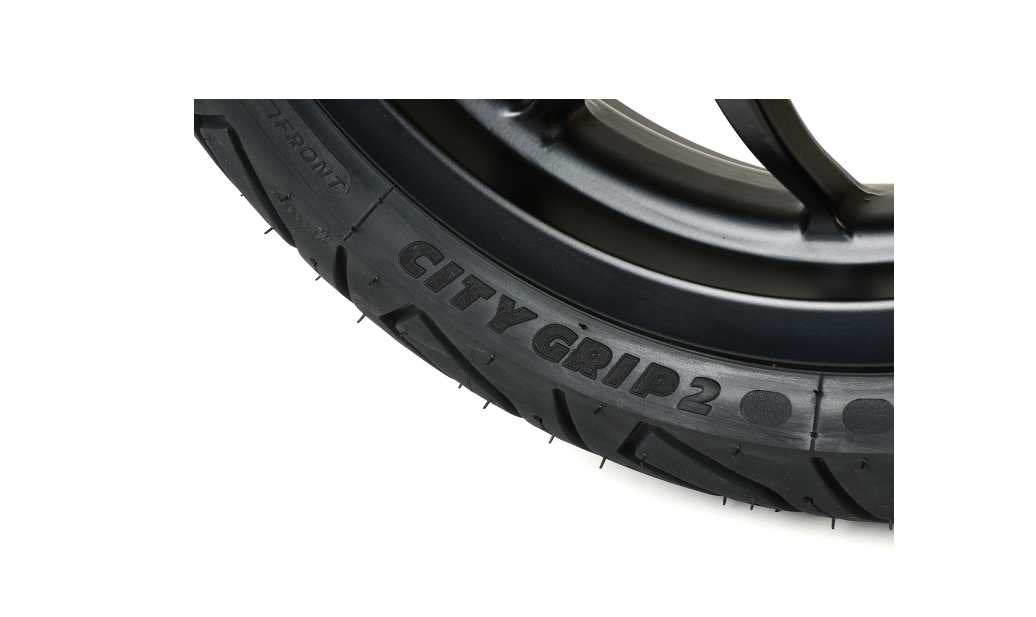 Complete Wheel Set (front+rear incl. mounting kit) BGM PRO SPORT 13-inch Matt Black | MICHELIN City Grip 2 130+140/60-13 | Vespa GTS, GTS Super, GTV, Sei Giorni, GT 60, GT, GT L 125-300cc BGM Falan Parts