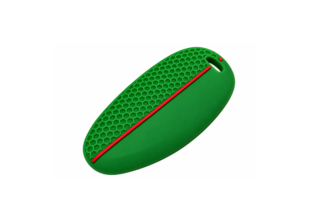 Key Cover Silicone Green / Red | Vespa GTS/GTV 125-310cc ('23-) FP Parts Falan Parts