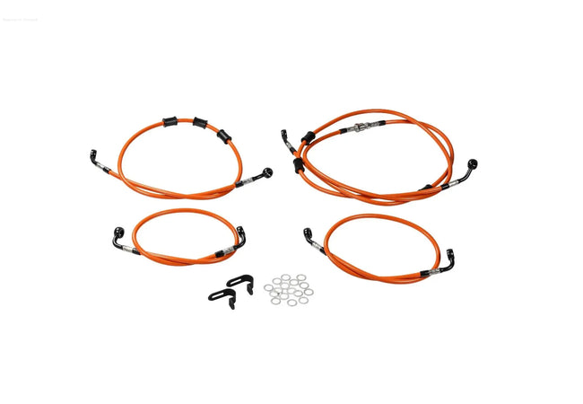 Brake Hose Kit SPIEGLER Orange | Vespa GTS/GTS Super 125-300cc (`23-) SPIEGLER  Falan Parts