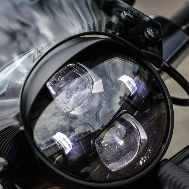 Headlight Unit ZELIONI Black Edition LED | Vespa GTS/GTS Super HPE 125-300 ('19-`22) Zelioni  Falan Parts