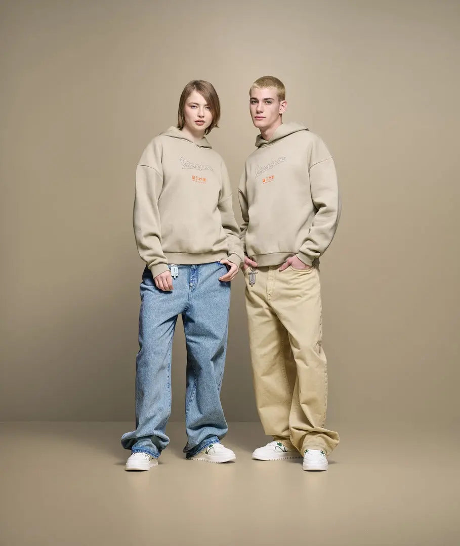 Hoodie Vespa Primavera Nomad Beige | Unisex Piaggio Falan Parts