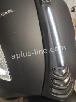 Horn Cover Led Light Kit Aplus Matt Black | Vespa GTS/GTS Super/GTV 125-300cc HPE ('18-) A-PLUS Falan Parts