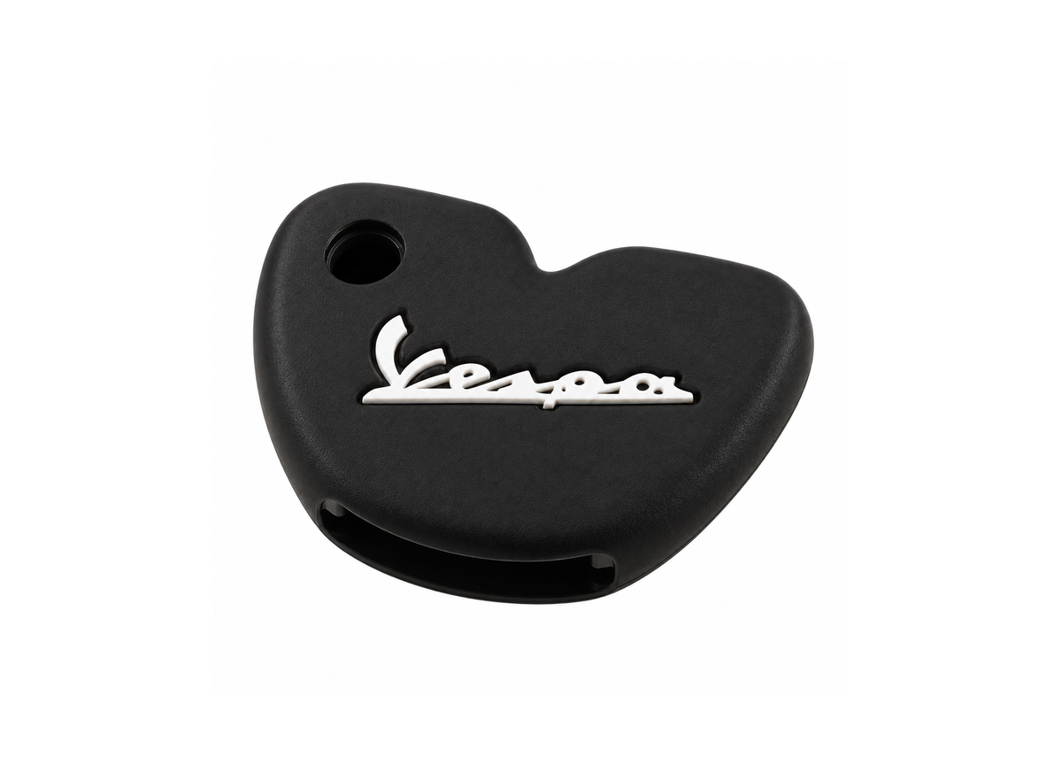 Key Cover Silicone Black/White | Vespa Models FP Parts Falan Parts