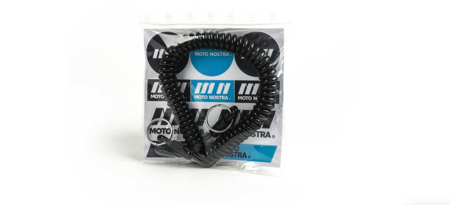Key Ring MOTO NOSTRA Black | Vespa 50/75/ 125/150/ 160/200/ P/PX MOTO NOSTRA Falan Parts
