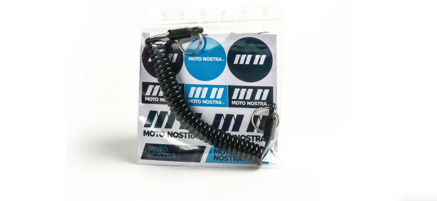 Key Ring MOTO NOSTRA Black MOTO NOSTRA Falan Parts