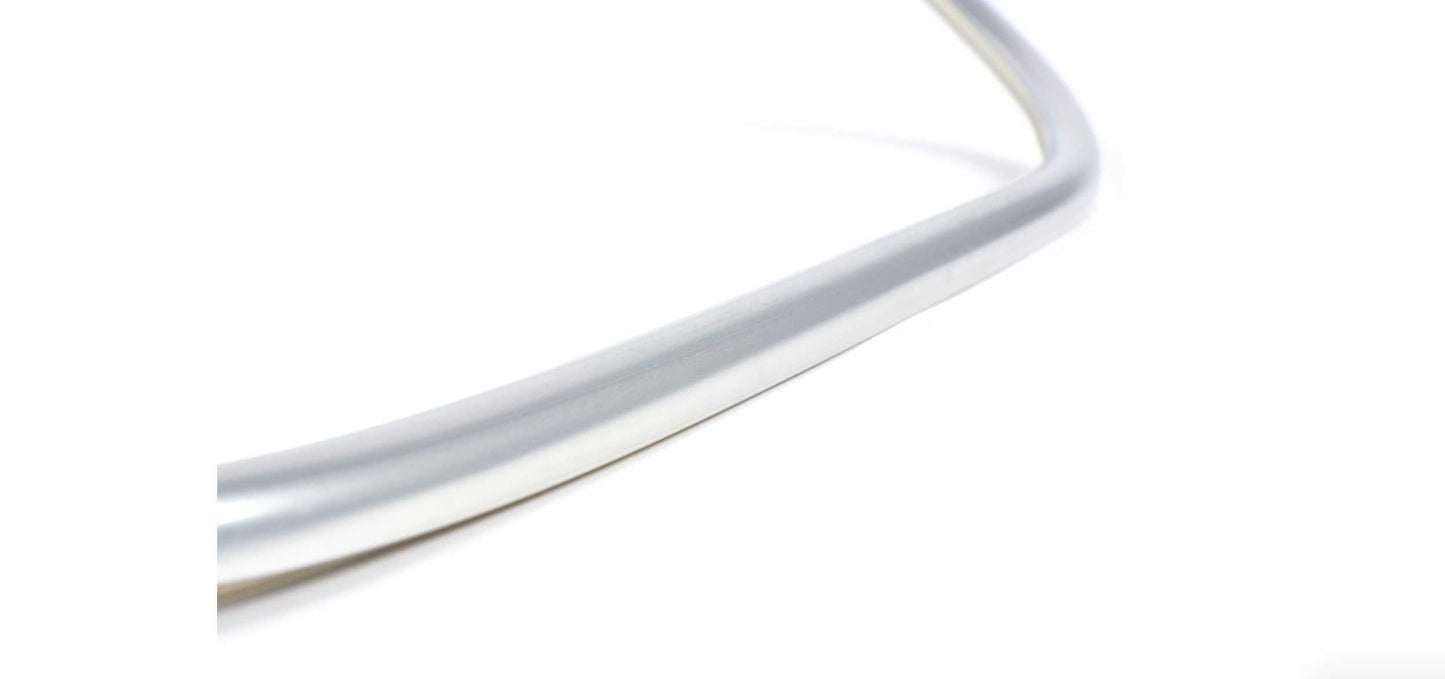 Leg shield beading right PIAGGIO silver | Vespa GTS/GTV 125-300cc Piaggio Falan Parts