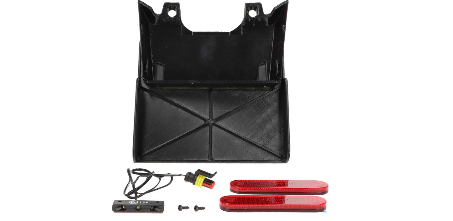 License Plate Holder and License Plate Light MOTO NOSTRA Unpainted | Vespa GTS 125-300cc MOTO NOSTRA Falan Parts