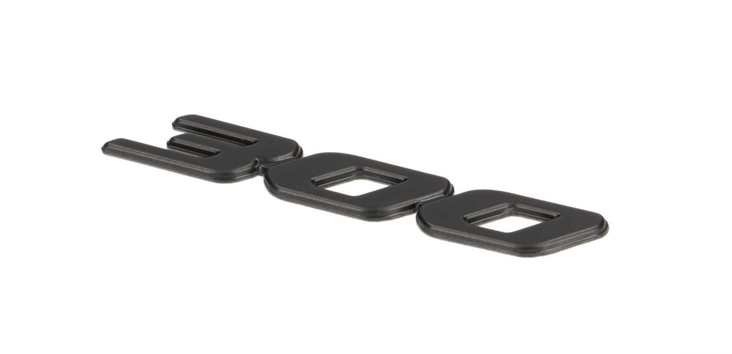 Luggage Compartment Flap Lettering PIAGGIO '300' Matt Black | GTS HPE 300 RST 2023 E5 Piaggio Falan Parts