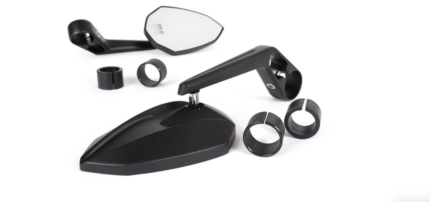 Mirror Set MOTO NOSTRA Matt Black | Vespa GT/GTS/ GTV/GTL 125-300cc MOTO NOSTRA Falan Parts