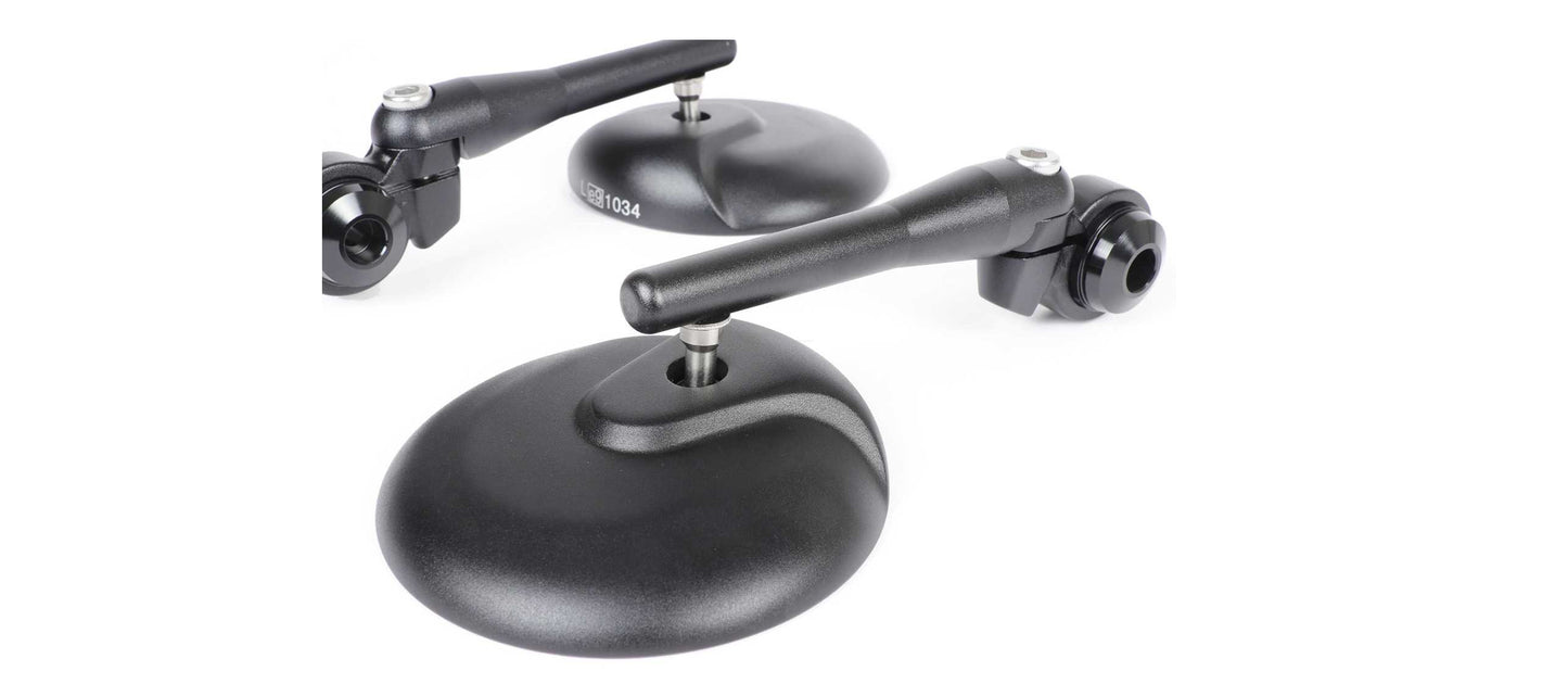 Mirror Set MOTO NOSTRA Matt Black | Vespa GT/GTS/ GTV/GTL 125-300cc MOTO NOSTRA Falan Parts