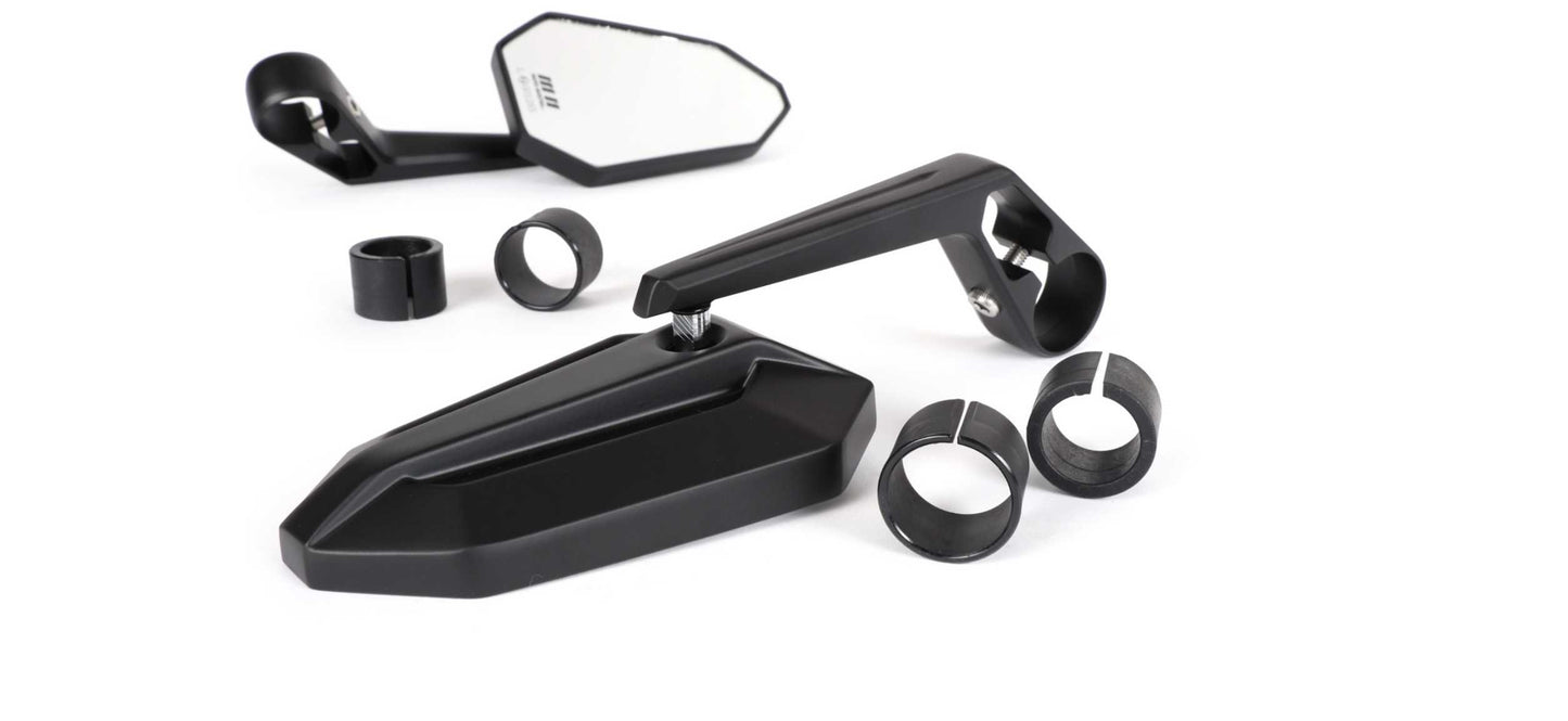 Mirror Set MOTO NOSTRA Matt Black | Vespa GTS/GT/ GTV/GTL 125-300cc MOTO NOSTRA Falan Parts