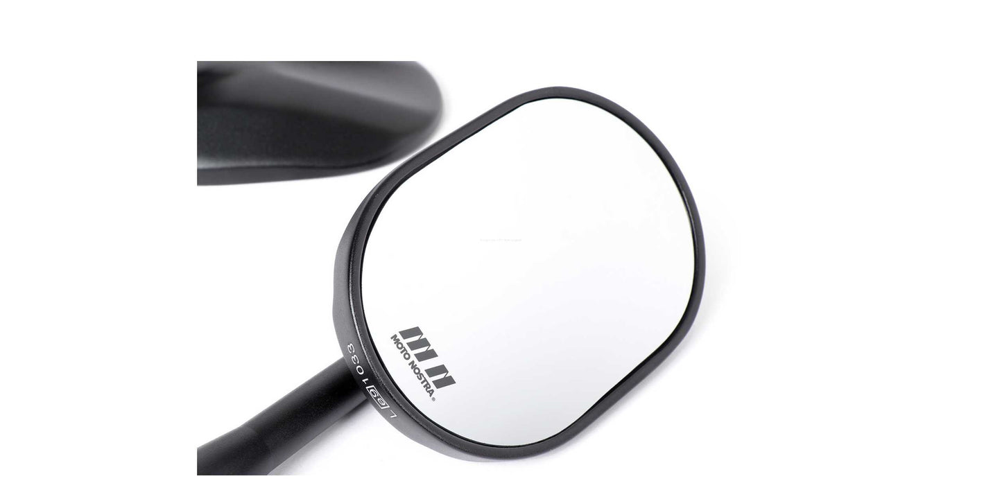 Mirror Set MOTO NOSTRA Matt Black | Vespa GTS/GT/ GTV/GTL 125-300cc MOTO NOSTRA Falan Parts