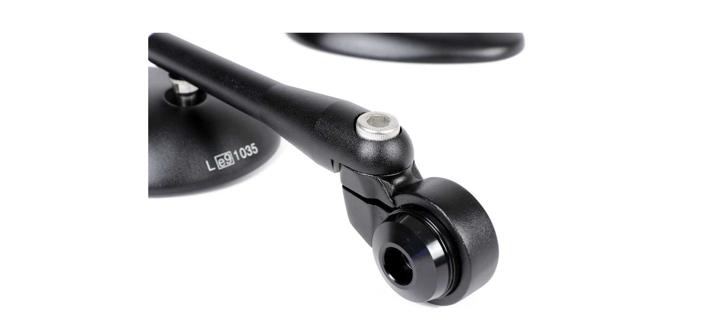 Mirror Set MOTO NOSTRA Matt Black | Vespa GTS/GT/ GTV/GTL 125-300cc MOTO NOSTRA Falan Parts