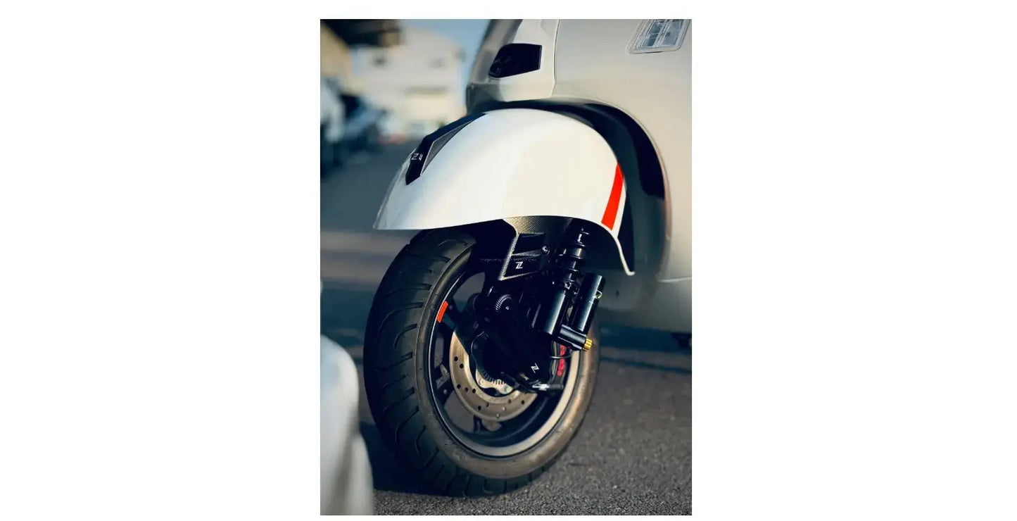 Mudguard Crest ZELIONI Matt Black | Vespa GTS/GTS Super 125-300ccm (2023-) Zelioni Falan Parts
