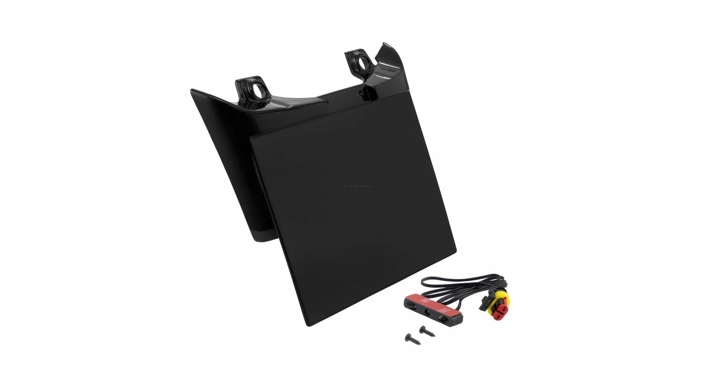 Number Plate Holder Gloss Black Vespa GTS/GTS Super Falan Parts