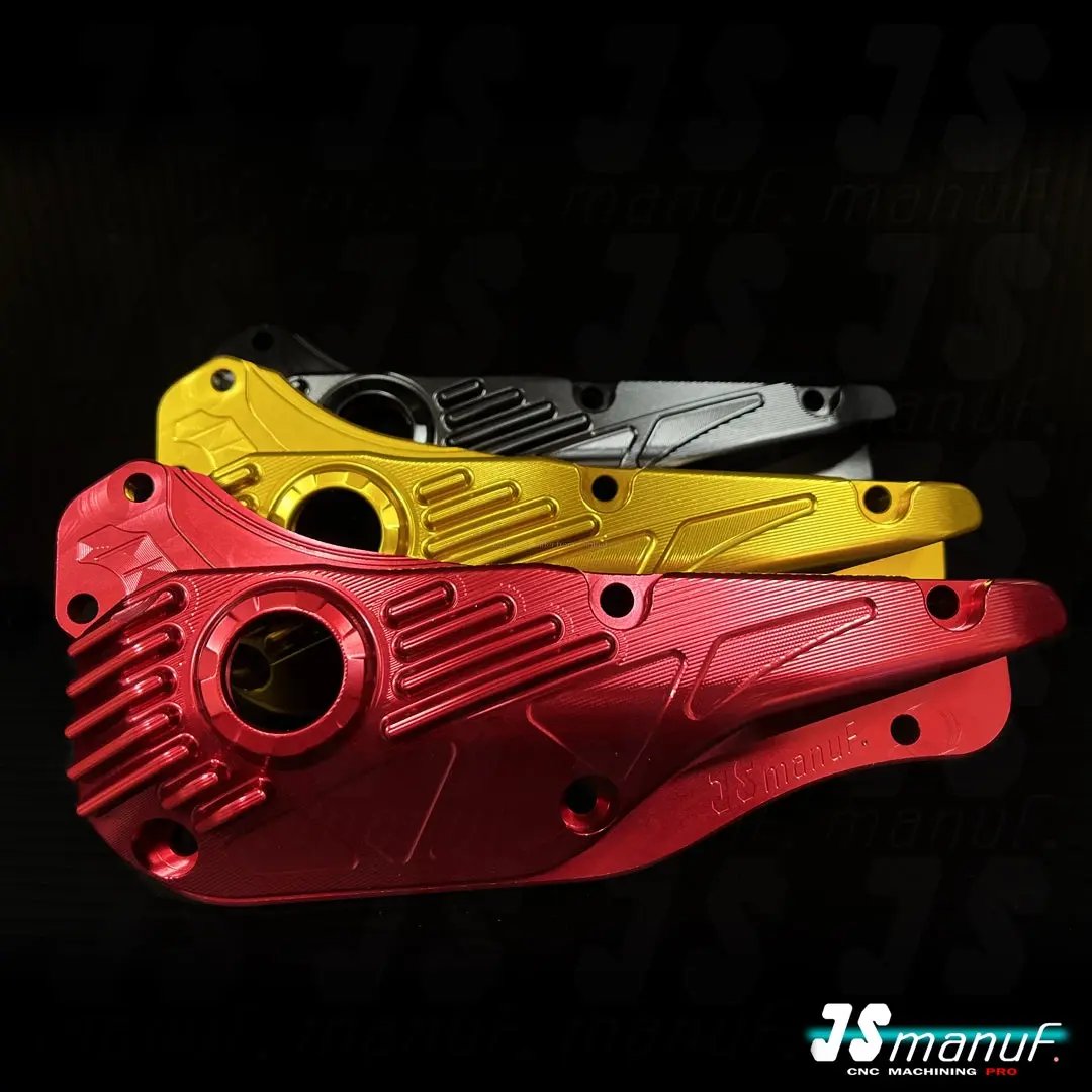 Oil Pan JS Manuf CNC Black | Vespa GTS Super i.e. 125ccm/GTS/GTS Super/GTV 300cc HPE JS Manuf Falan Parts