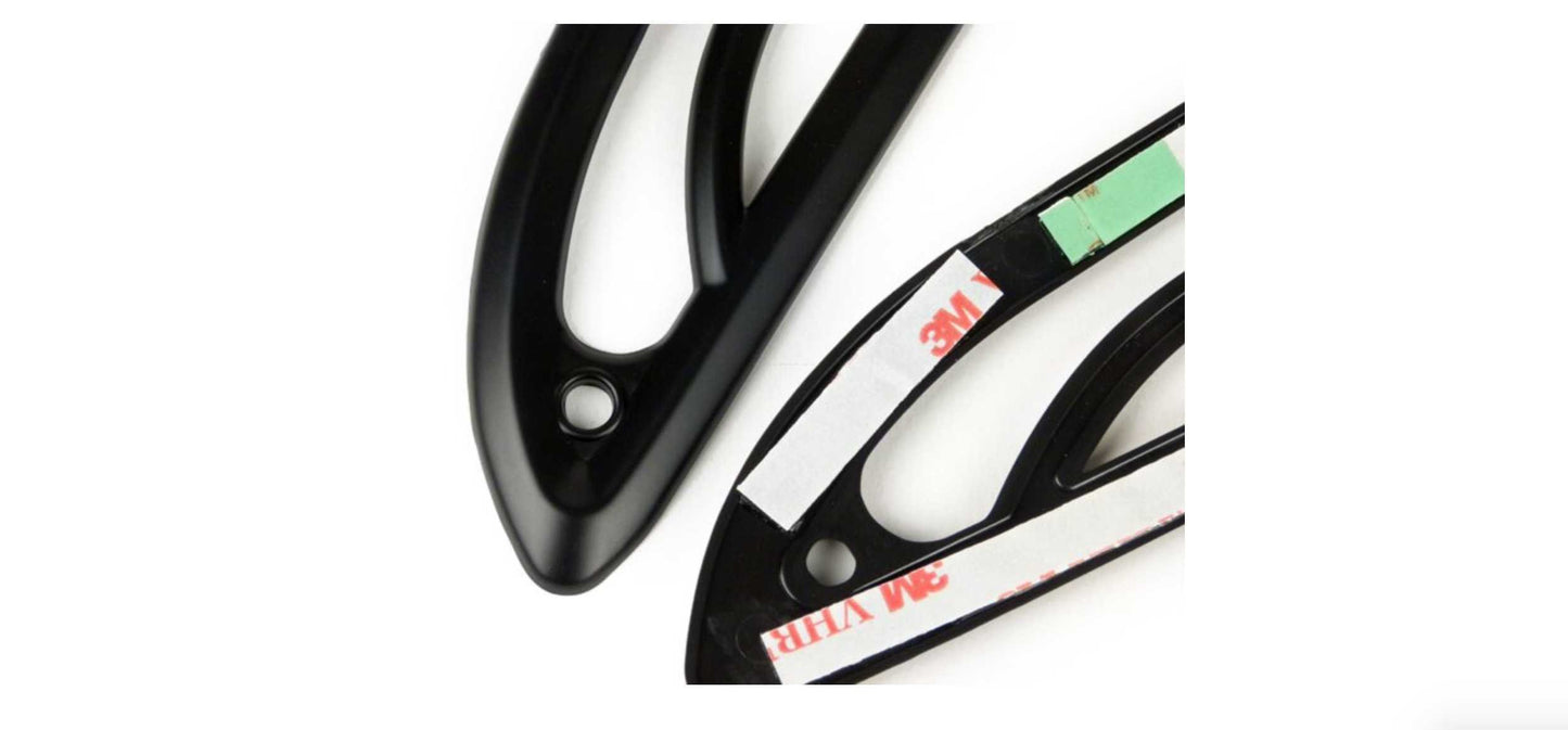 Pair of Indicator Grills MOTO NOSTRA Black | Vespa Sprint/ Primavera 50-150cc MOTO NOSTRA Falan Parts