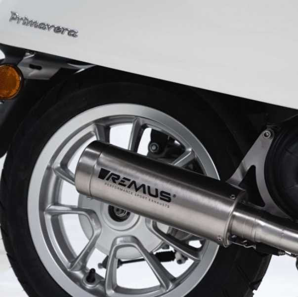 Racing Exhaust REMUS Mesh | Vespa Primavera/Sprint 50cc 4T E5 (`22-) Remus  Falan Parts