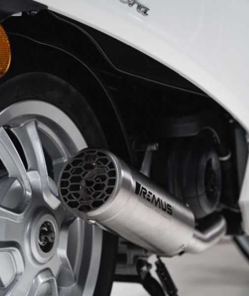 Racing Exhaust REMUS Mesh | Vespa Primavera/Sprint 50cc 4T E5 (`22-) Remus Falan Parts