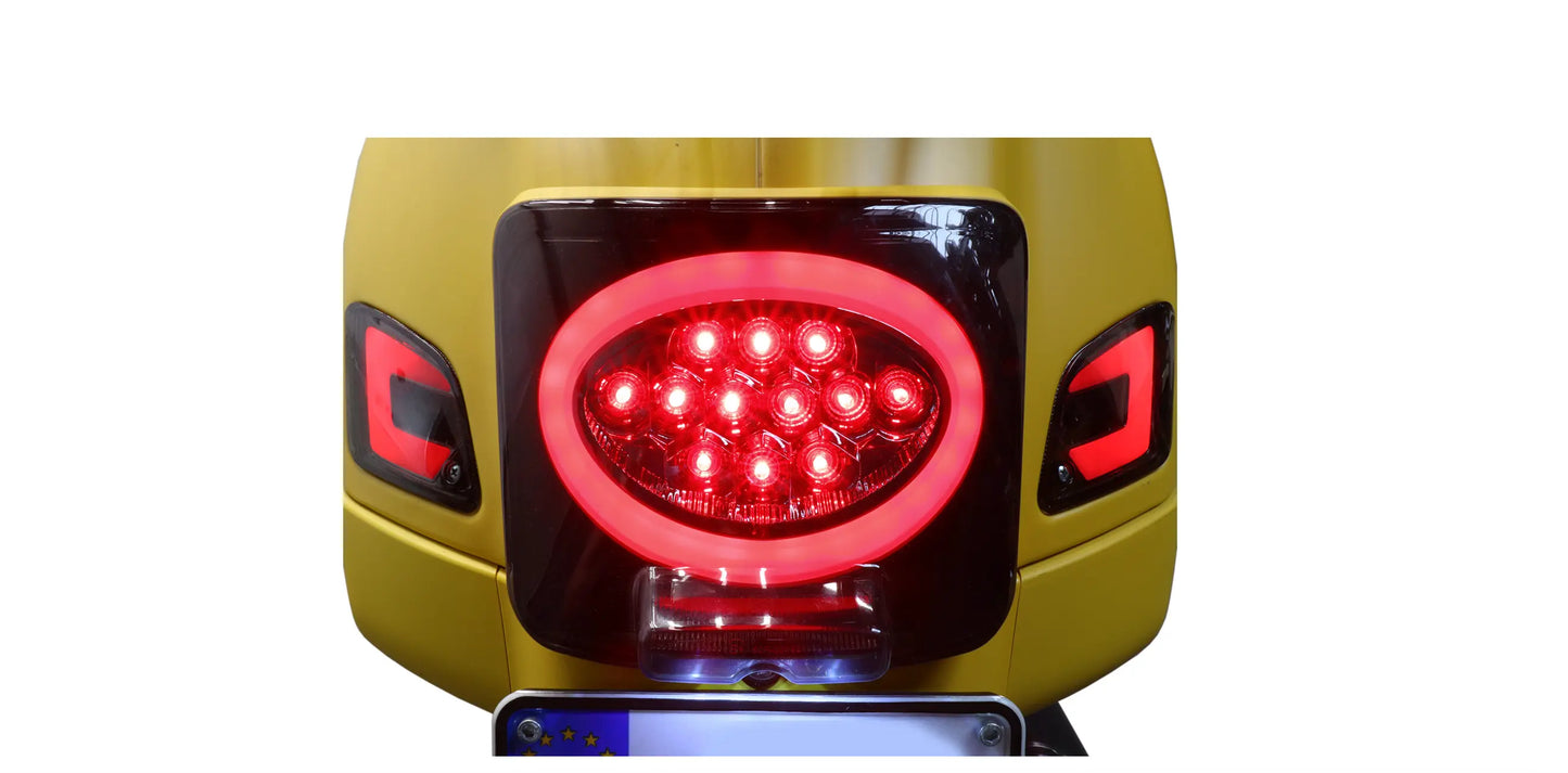 Rear Light MOTO NOSTRA Black | Vespa GTS 125-300cc MOTO NOSTRA Falan Parts
