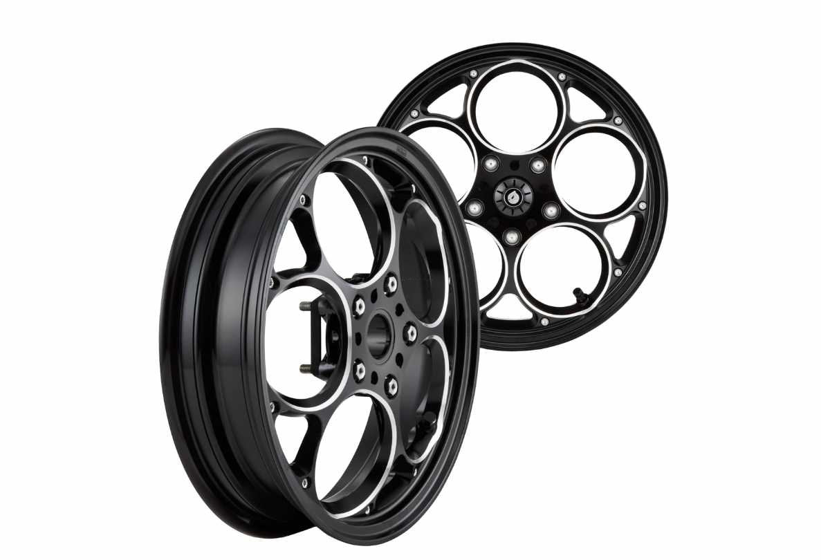 Rim Set MARU'S Factory W125 Black | Vespa GTS/GTS Super/GTV/GT 60/GT/GT L 125-300cc Maru's Factory Falan Parts