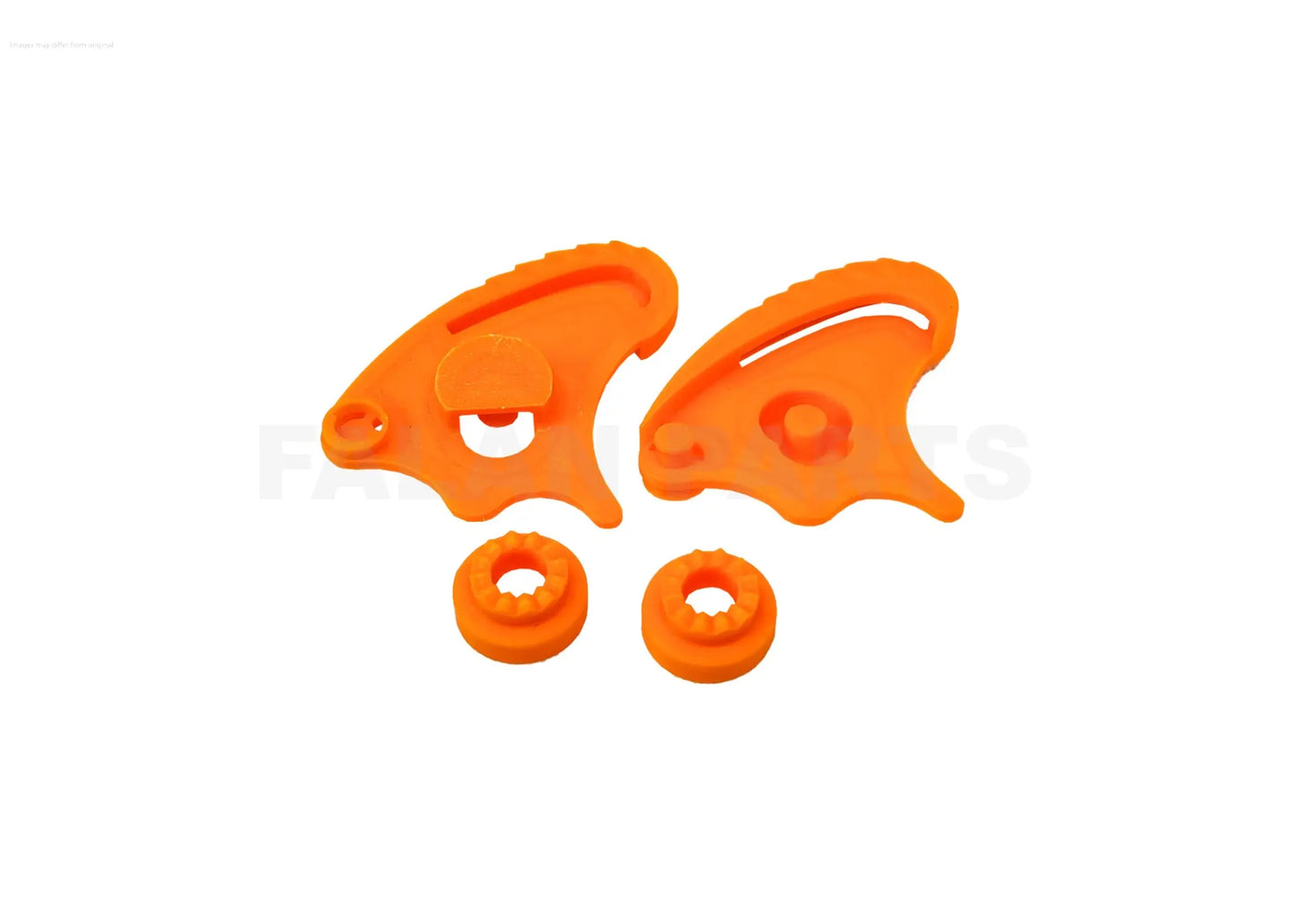 Roof Boxer V8 Helmet Clip Set Orange Falan Parts Falan Parts