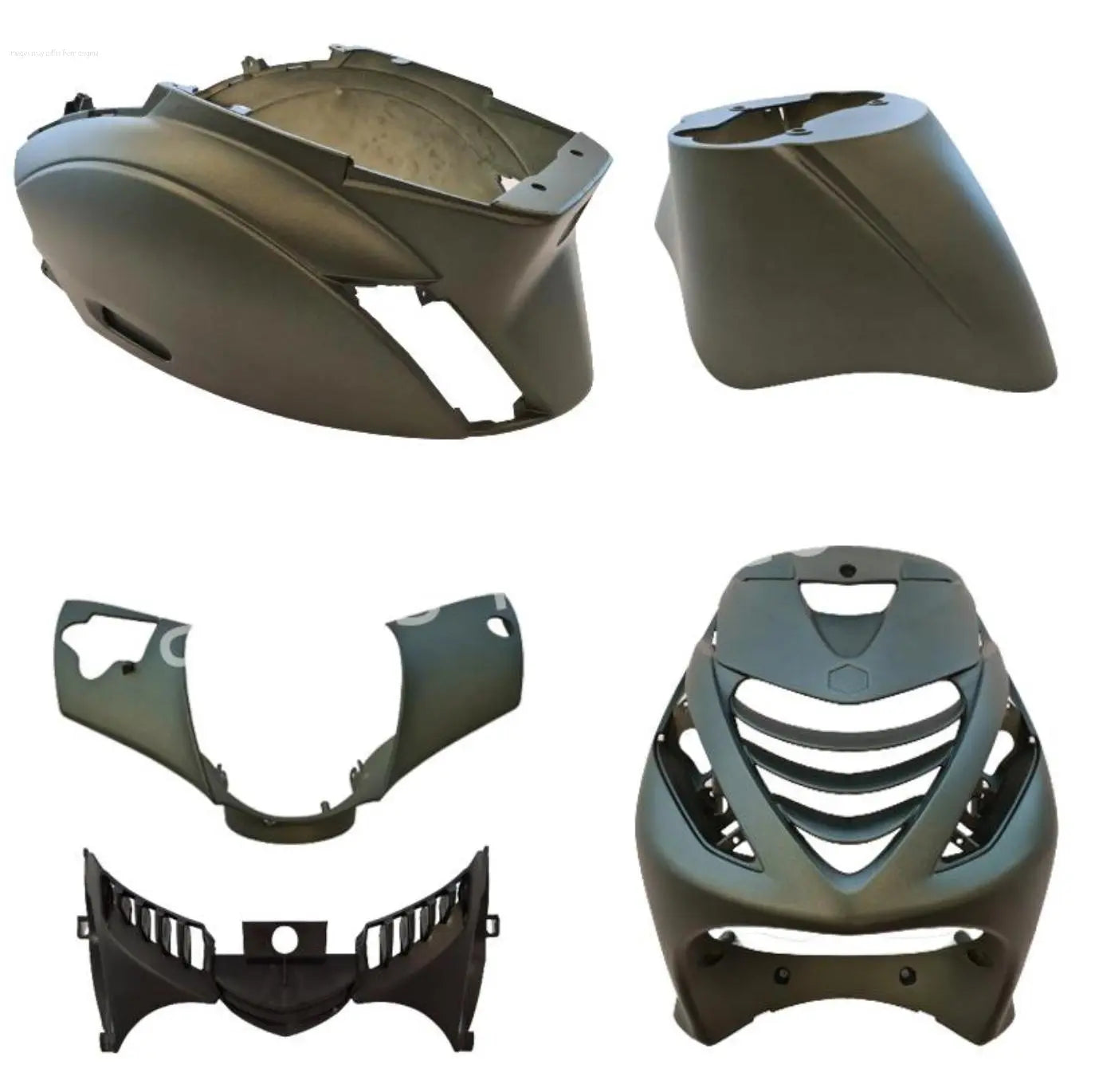 Panel Kit Matt Huracan Green | Piaggio ZIP 2000/SP Models Falan Parts Falan Parts