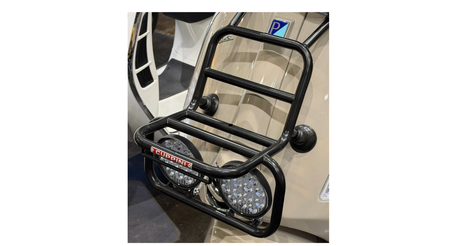 Luggage Carrier front CUPPINI Black | Vespa GTS/GTS Super/GTV/GT 60/GT/GT L 125-310cc CUPPINI Falan Parts