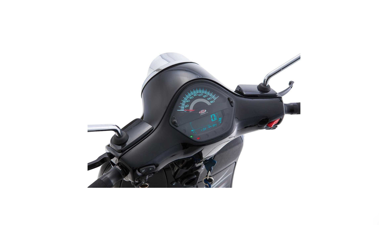Speedometer/Rev Counter SIP Black | Vespa GTS/GTS Super 125-300cc '14- SIP Falan Parts