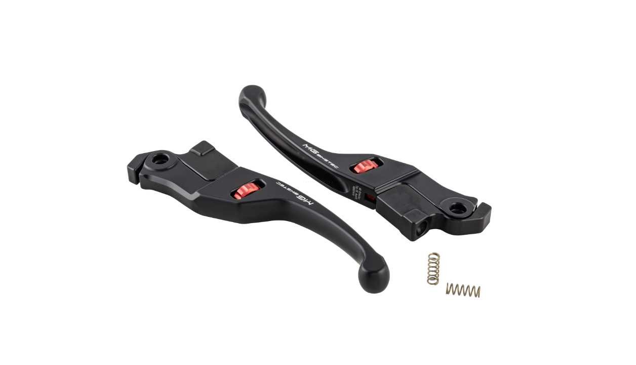 Sport Lever Set MG Biketec Black | Vespa GTS/GTS Super 125/300cc (`23-) MG Biketec Falan Parts