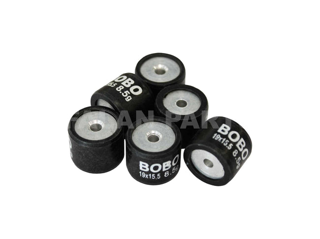 Variator Rollers BOBO 19x15,5 mm 8,5g | Vespa ET2/LX/LXV/S/Sprint/Primavera 50cc AC Falan Parts  Falan Parts