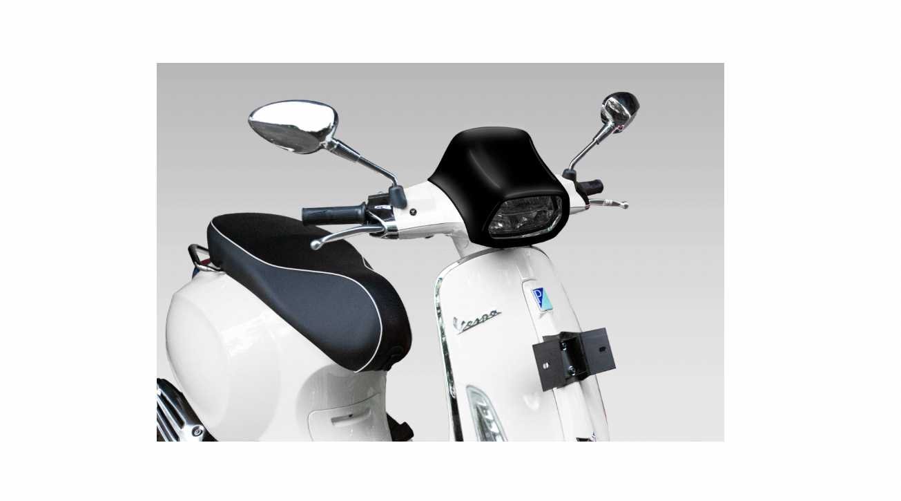 Wind Shield SOCA Gloss Black | Vespa Sprint 50-150cc 2T/4T SOCA Falan Parts