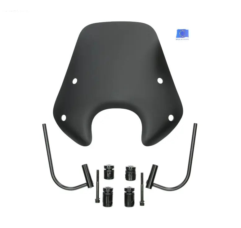Windshield FP Parts Low Matt Black | Piaggio Zip SP/2000 Models Falan Parts Falan Parts