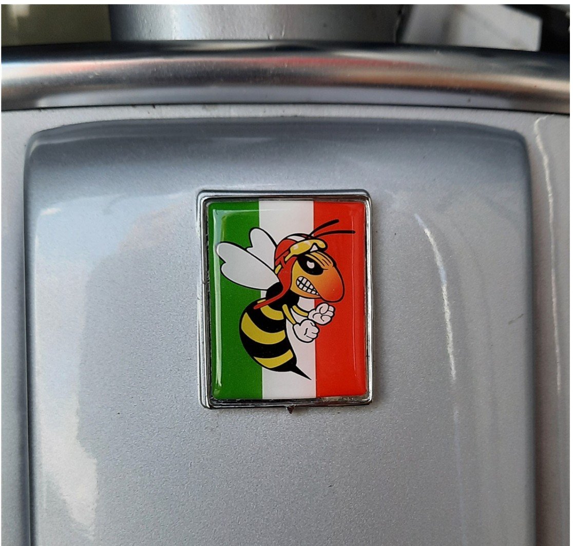 3D Logo Horn Cover Angry Wasp | Vespa LX/LXV/S/Sprint /Primavera/946/GTS Falan Parts 8.54 Falan Parts