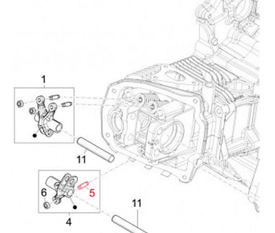 Adjusting Screw Rocker Arm Valve PIAGGIO | Vespa Primavera/ Sprint 125/150cc i.e. Piaggio 1.73 Falan Parts