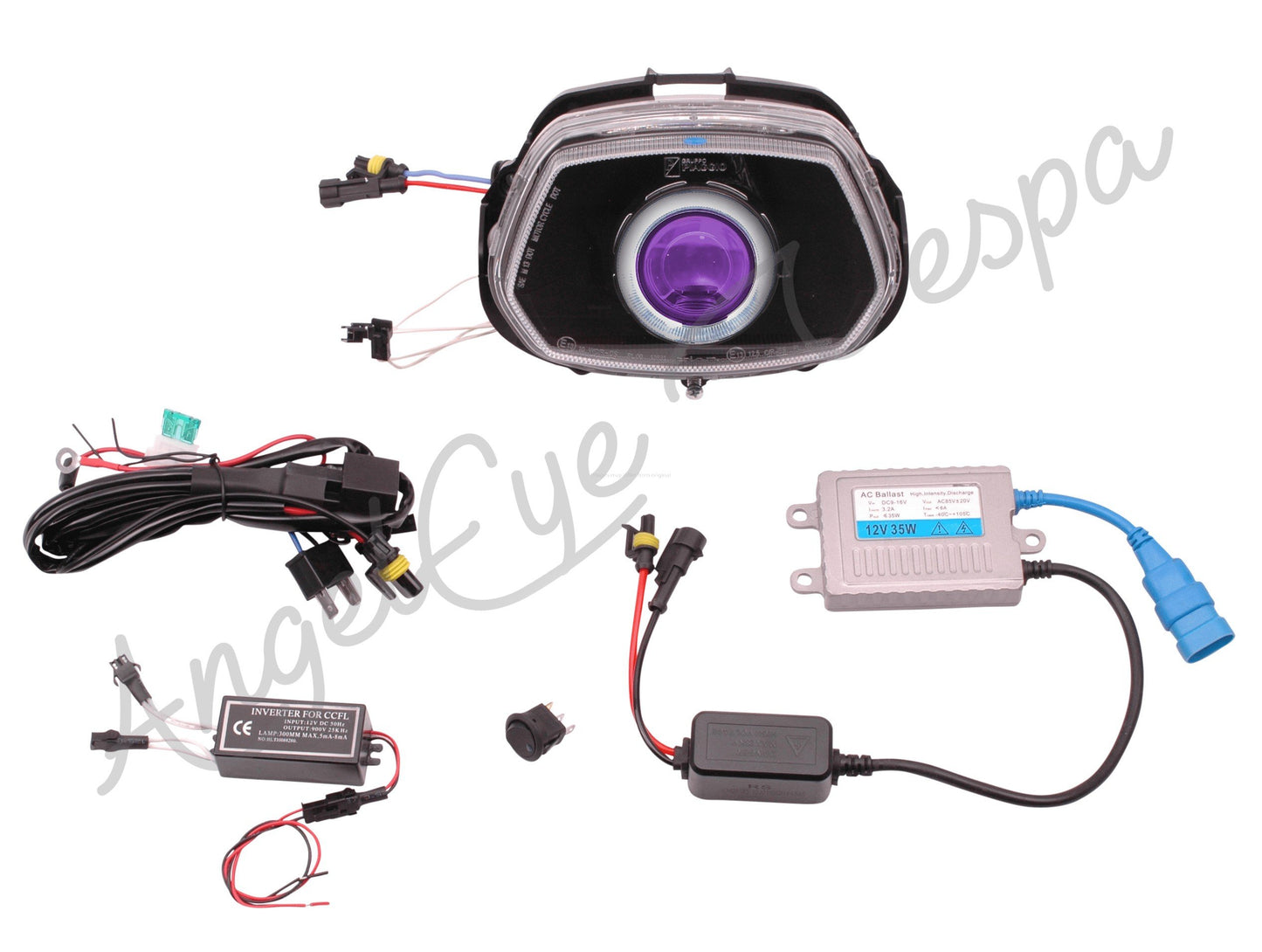Angel Eye With Purple Devil Eye (model 1) | Vespa Sprint Angeleye Vespa 193.44 Falan Parts