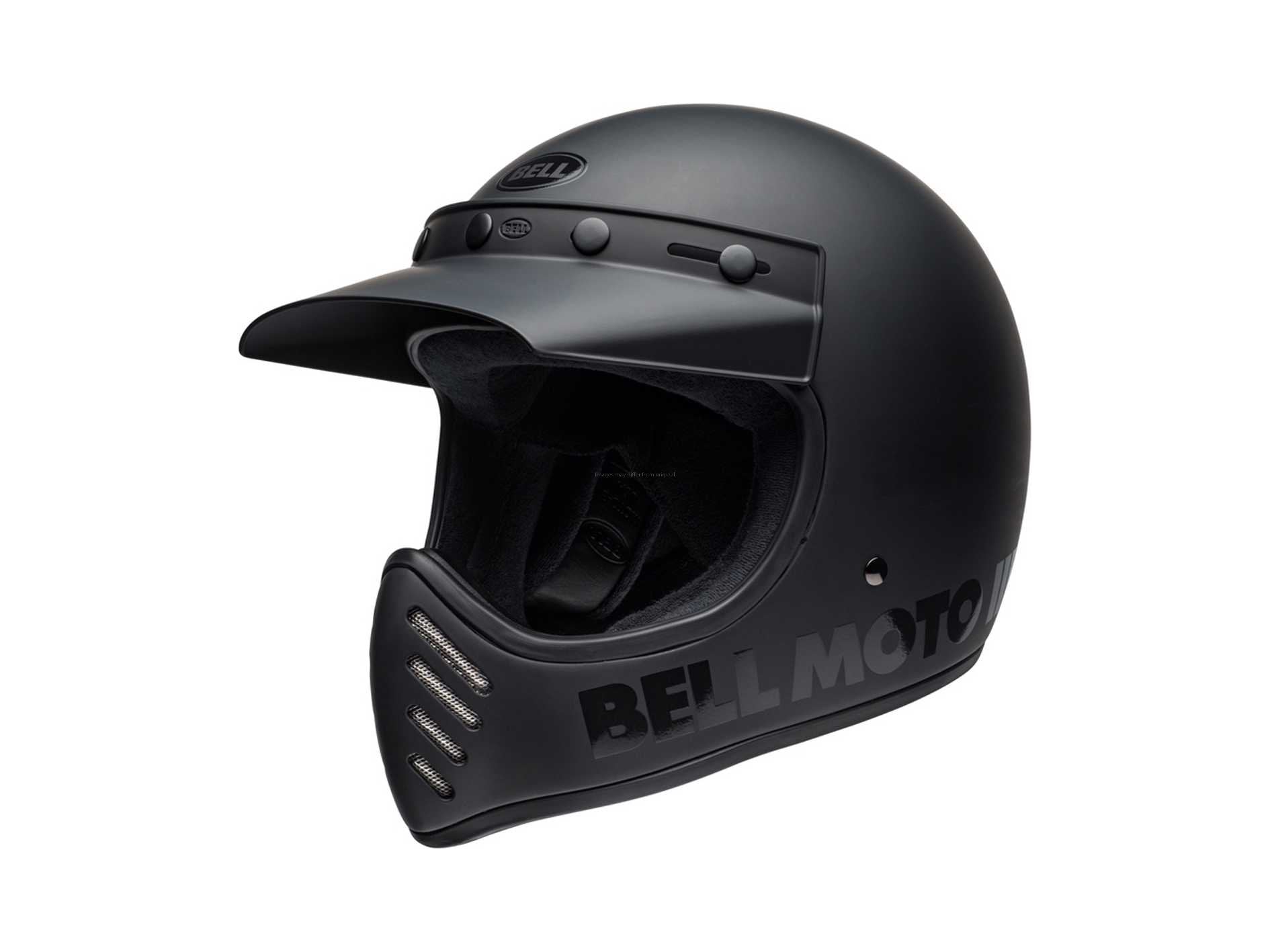 BELL Moto-3 ヘルメット クラシック マット/グロス ブラックアウト