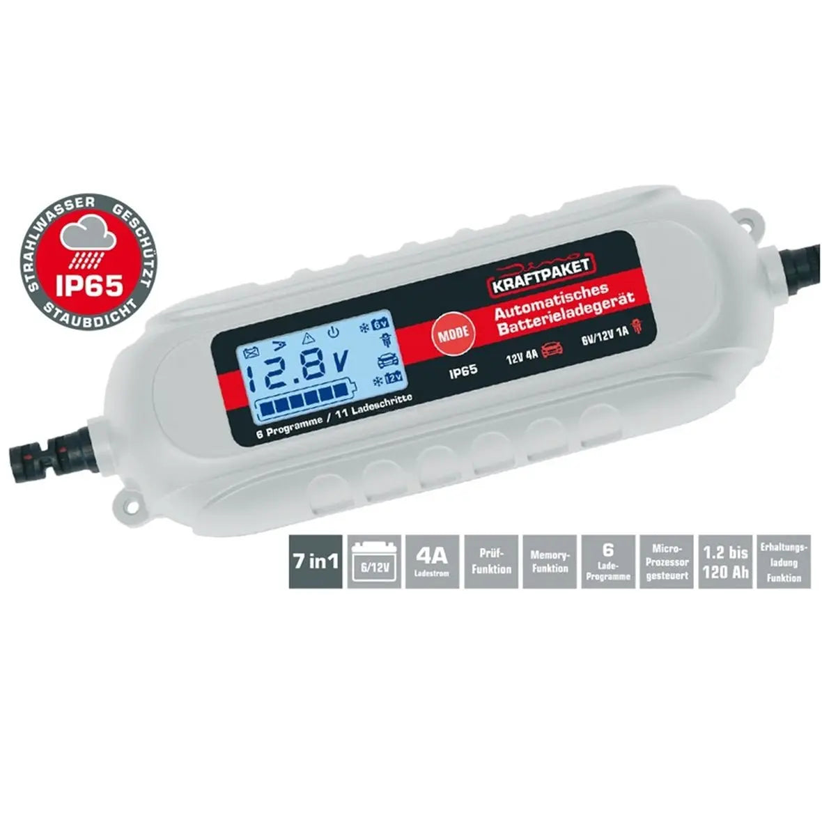 Battery Charger DINO KRAFTPAKET 6V/12V | All Motorcycle/Scooter Types KRAFTPAKET 51.68 Falan Parts