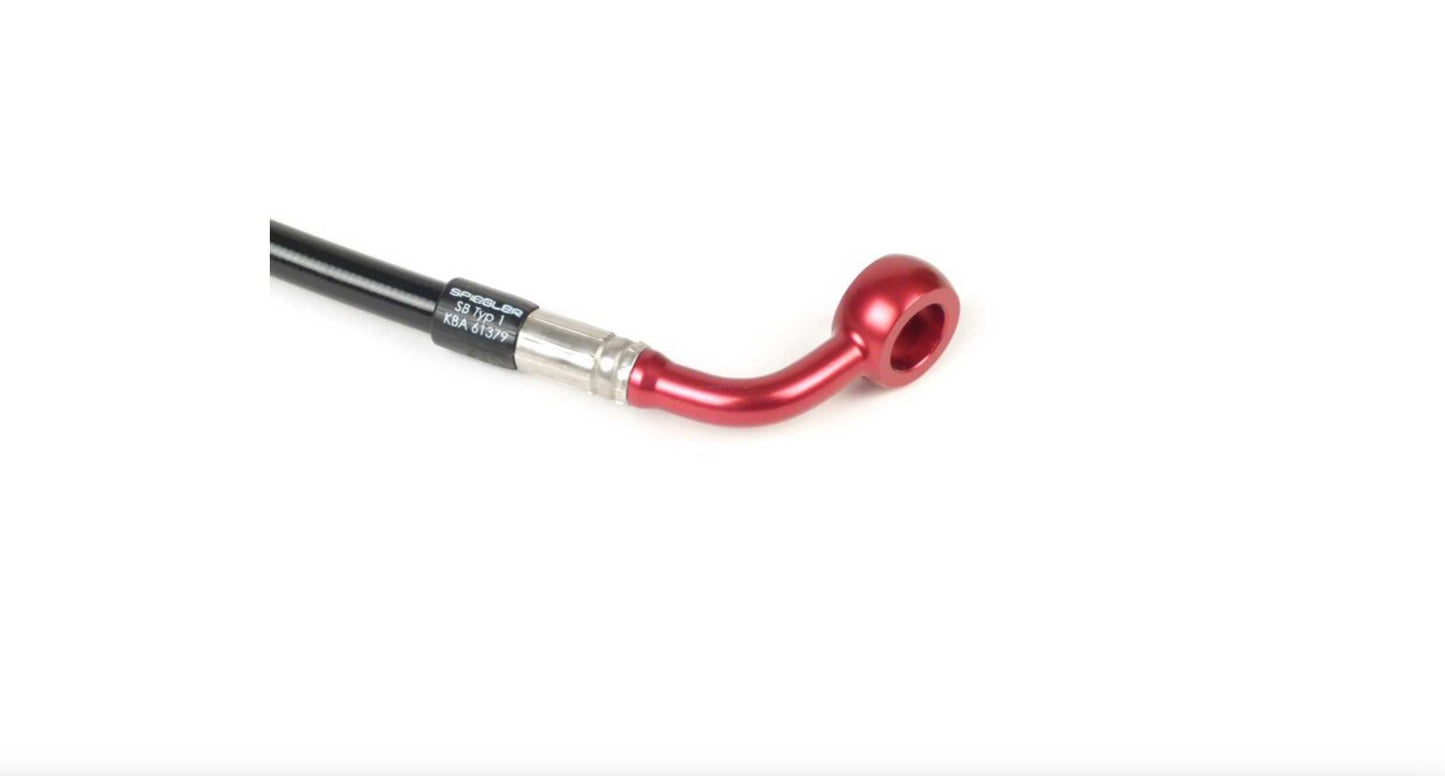 Brake hose front SPIEGLER black | Vespa GTS/GTL/ GT 125-300cc SPIEGLER Falan Parts