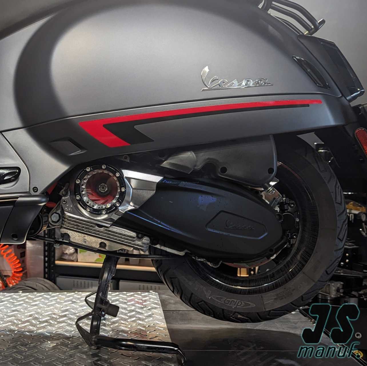 CNC Air Intake Vario Cover JS Manuf | Vespa GTS/GTS Super/GTV 300ccm HPE (`18-) JS Manuf 299.95 Falan Parts