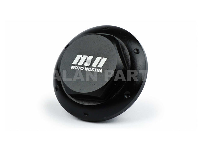 CNC Oil Drain Plug MOTO NOSTRA Gloss Black | Piaggio / Vespa Models 125-500cc MOTO NOSTRA  Falan Parts