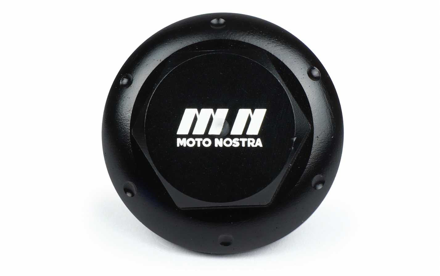 CNC Oil Drain Plug MOTO NOSTRA Gloss Black | Piaggio / Vespa Models 125-500cc MOTO NOSTRA Falan Parts