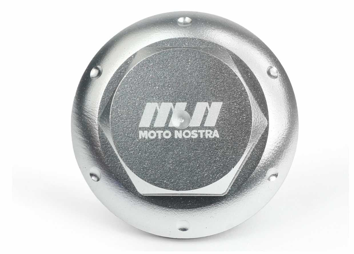 CNC Oil Drain Plug MOTO NOSTRA Silver | Piaggio / Vespa Models 125-500cc MOTO NOSTRA Falan Parts