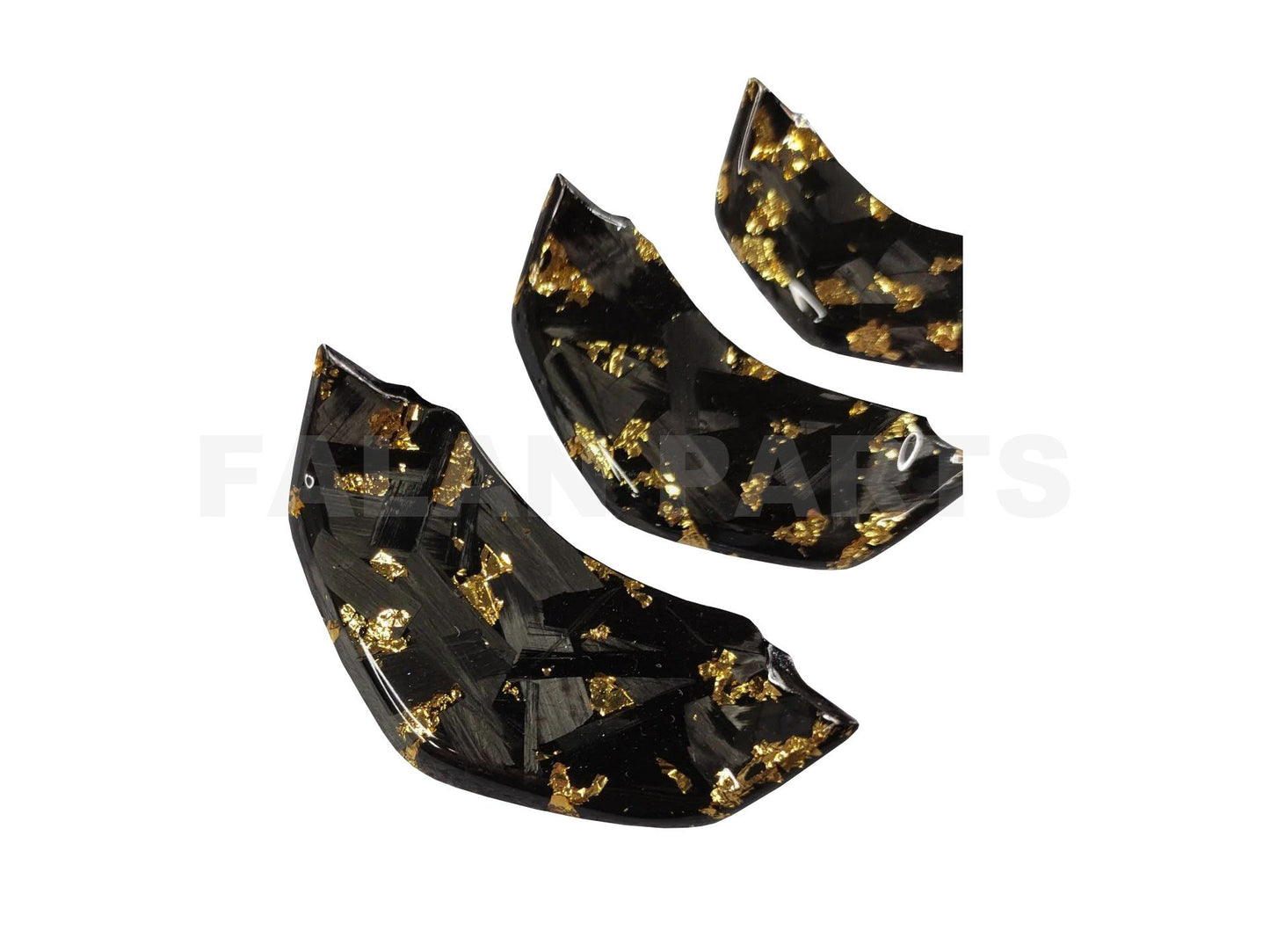 Carbon Fiber Horn Cover Inlay Gold Edition | Vespa Primavera/Sprint 50-150cc ('18-) Falan Parts 98.99 Falan Parts