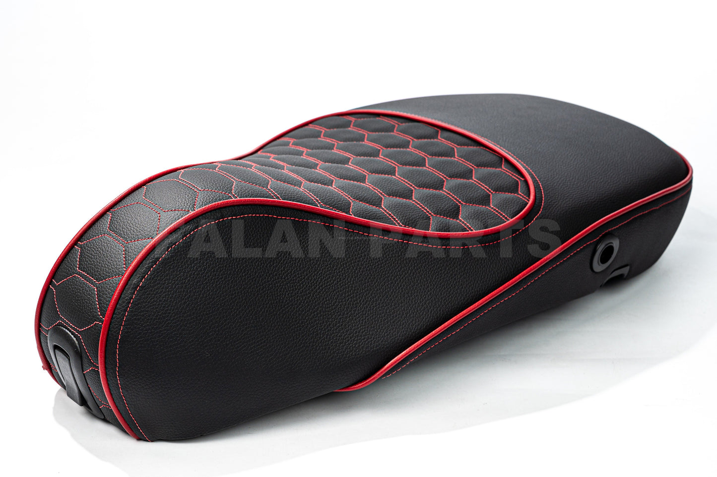 Custom Seat Deluxe Audi RS Red | Vespa Sprint/ Primavera 50/125/150cc Falan Parts 379.95 Falan Parts